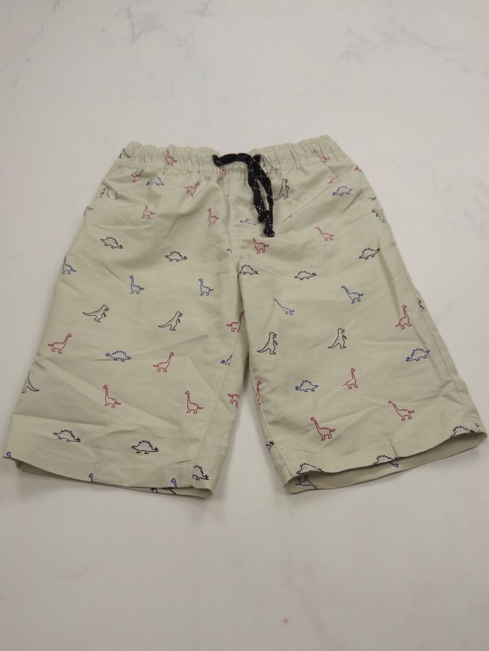 Street Rules Printed Shorts Beige 2010s Dinosuar Style - Boys 6